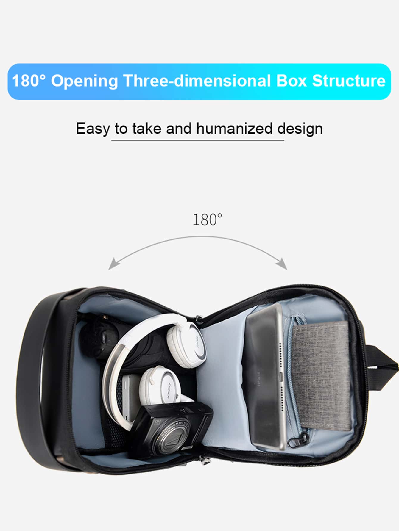 Crossbody Tech Sling Bag With USB Charging Port