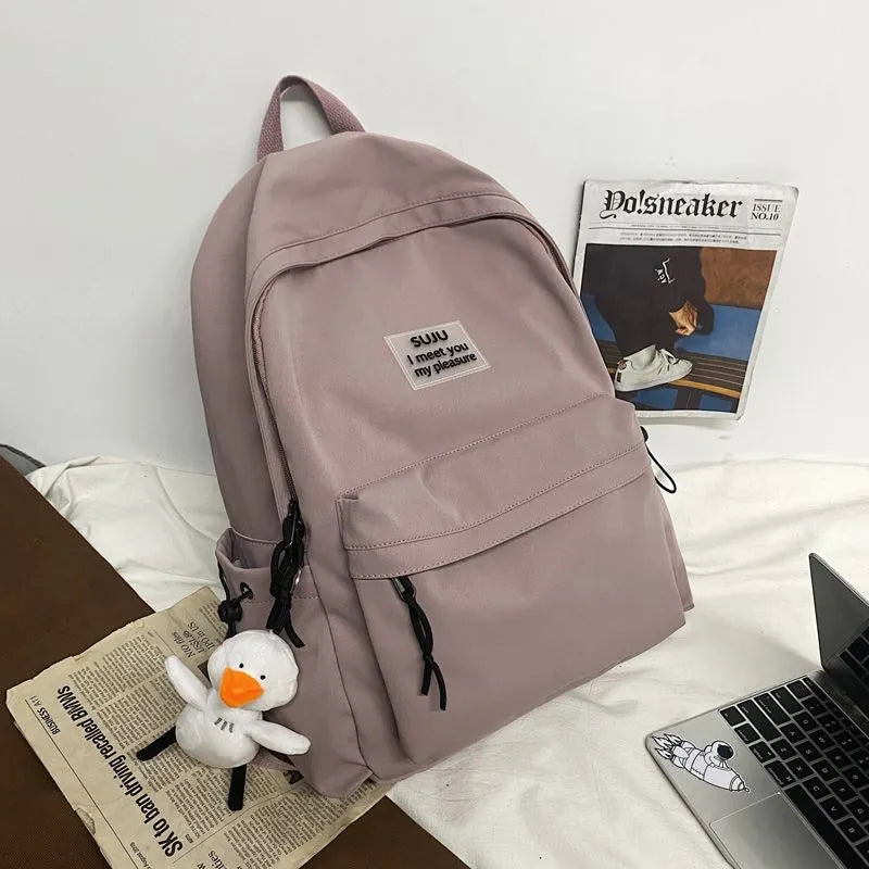 Korean Style Waterproof Backpack for School, College, and University