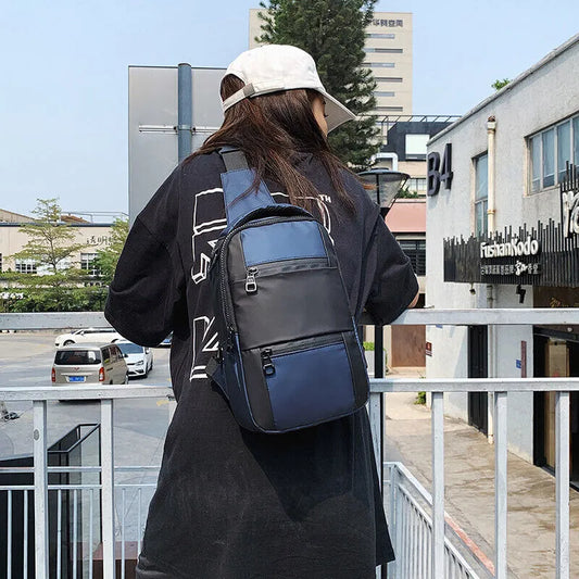 Men Women Shoulder Bag Sling Crossbody Chest Nylon Travel Outdoor Backpack