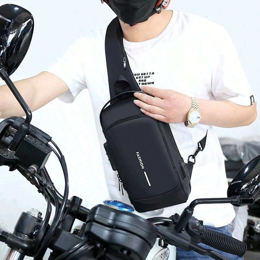 Crossbody Tech Sling Bag With USB Charging Port