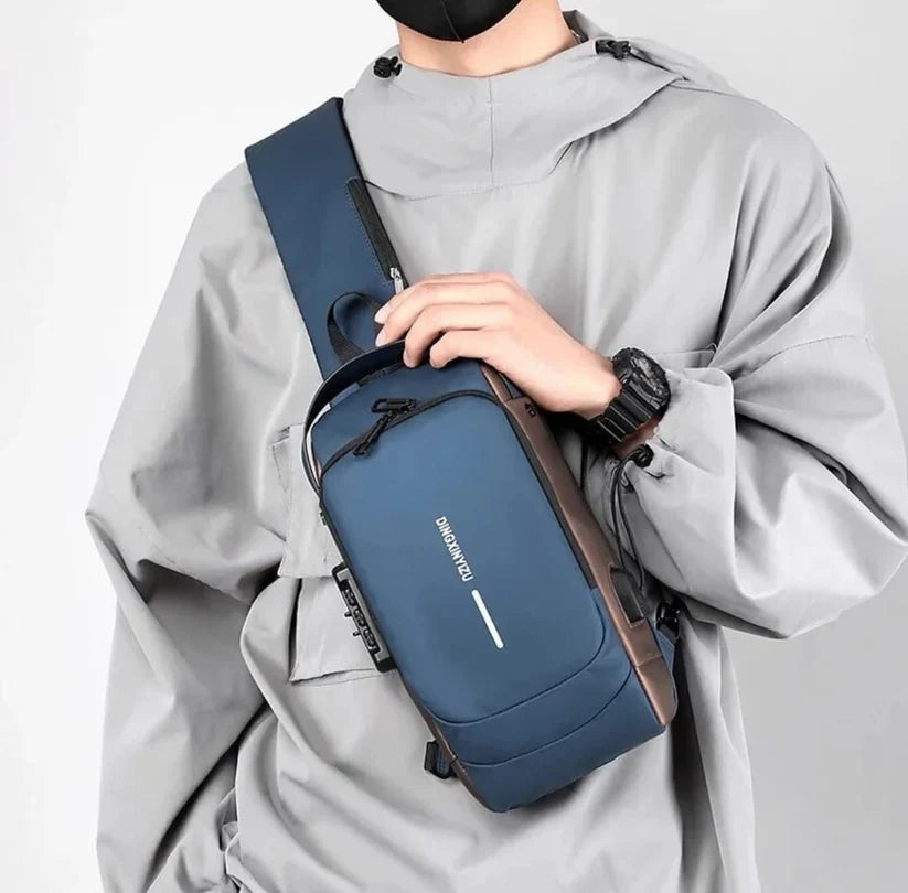 Crossbody Tech Sling Bag With USB Charging Port