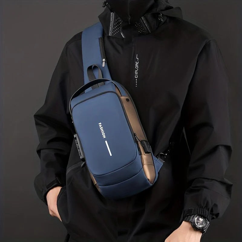 Crossbody Tech Sling Bag With USB Charging Port