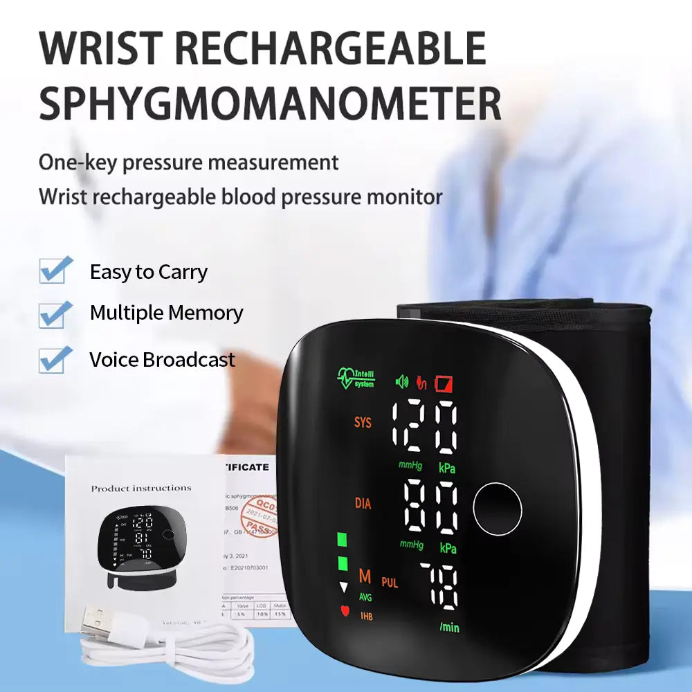 Digital Wrist BP Monitor – Fast, Accurate & Portable
