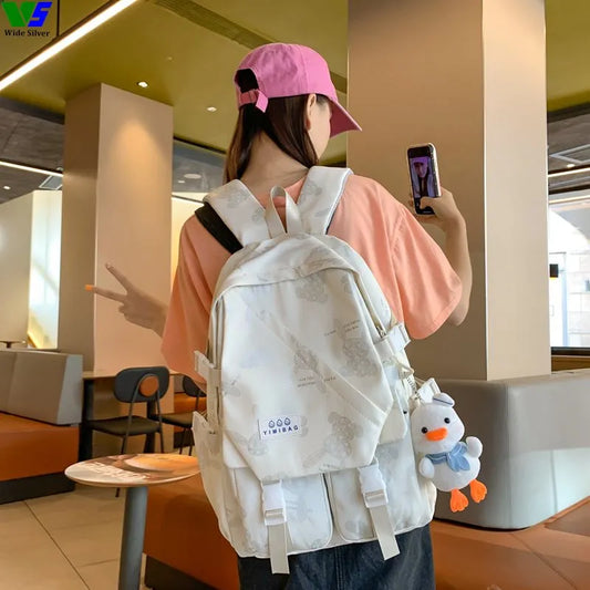 Girl Luxury Designer Back Pack Laptop Bag Large Capacity Travel Bag