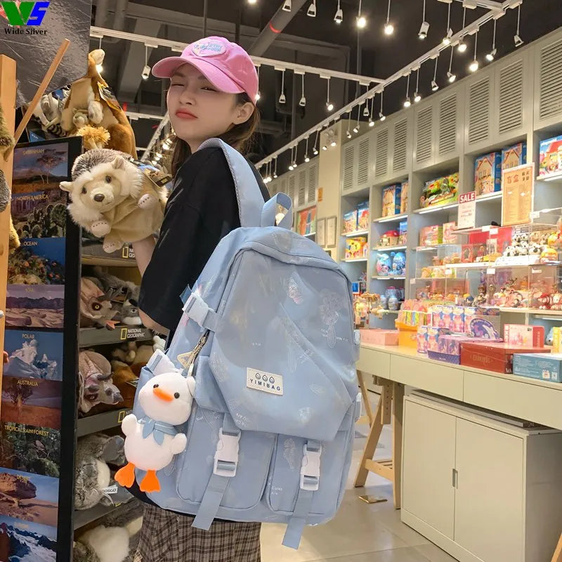 Girl Luxury Designer Back Pack Laptop Bag Large Capacity Travel Bag