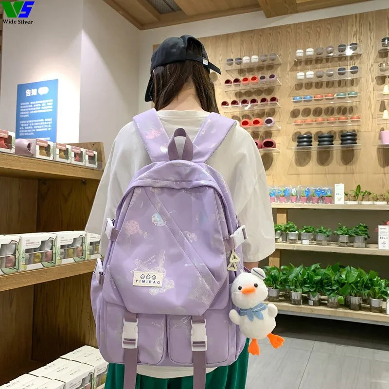 Girl Luxury Designer Back Pack Laptop Bag Large Capacity Travel Bag