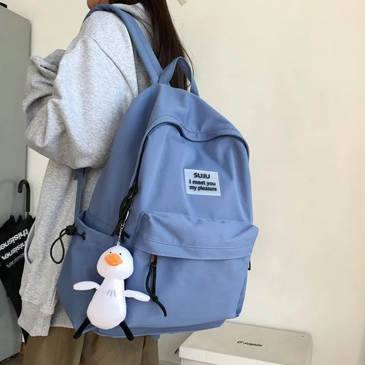 Korean Style Waterproof Backpack for School, College, and University