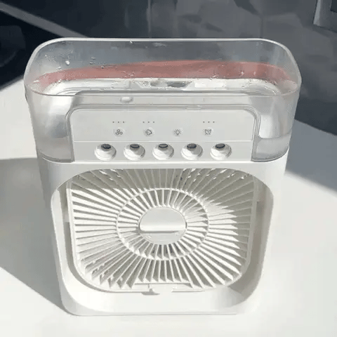 Portable air conditioner fan USB personal air cooler with 7 color lights