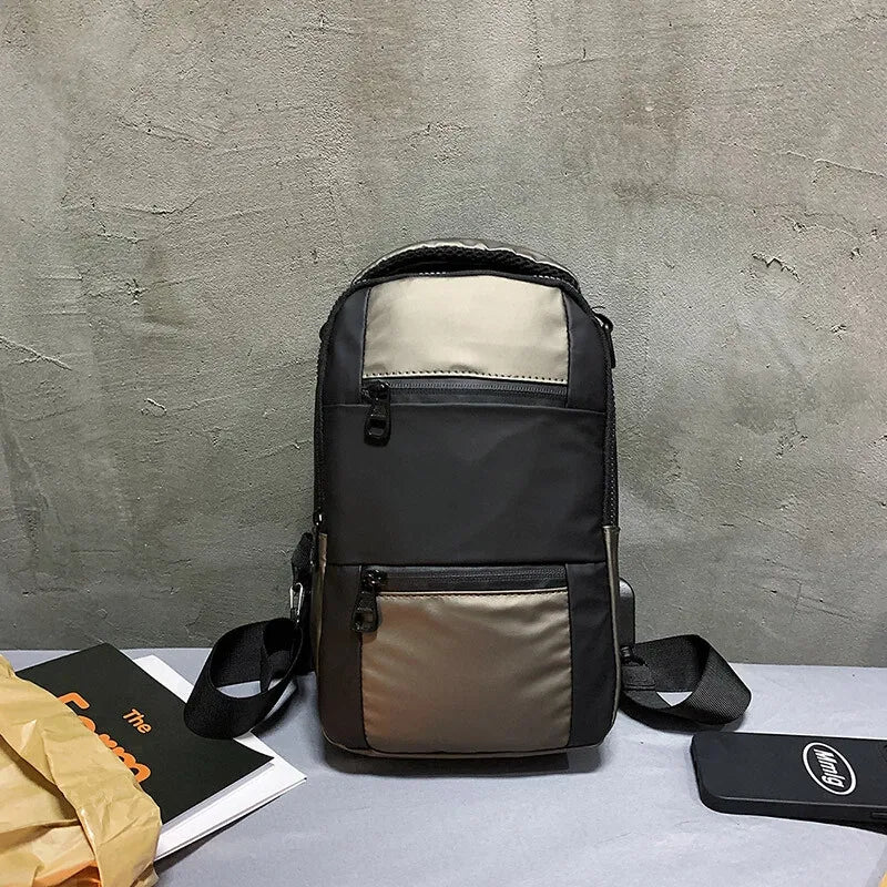 Men Women Shoulder Bag Sling Crossbody Chest Nylon Travel Outdoor Backpack